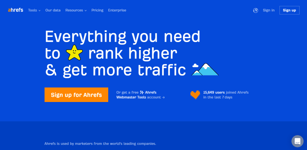 Ahrefs Ahrefs-Website-Overview